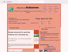 Tablet Screenshot of bulbanews.bulbagarden.net